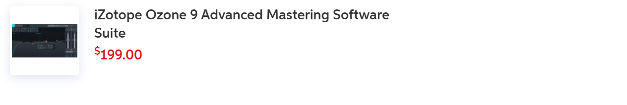 iZotope iZotope Ozone 9 Advanced Mastering Software Suite